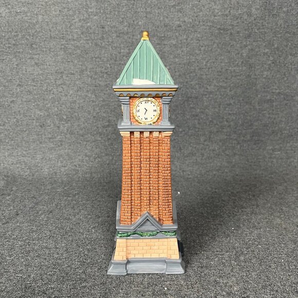 Heartland Valley 1998 Christmas Village Deluxe Lighted Clock Tower - Picture 8 of 9